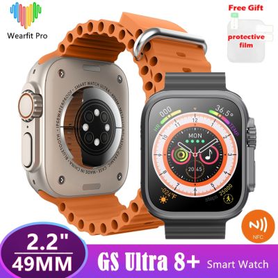ZZOOI 2023 GS Ultra 8+ Smart Watch Men Series 8 1:1 49mm Case Bluetooth Call NFC Body Temperature Ip68 Waterproof Sport Smartwatch New
