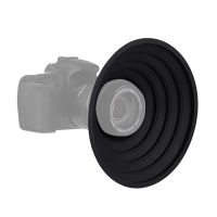 For 50~70mm / 70~90mm Outside Diameter Lens Camera Lens Hood Collapsible Rubber Lens Hood Anti-Reflective Anti Glass Reflection