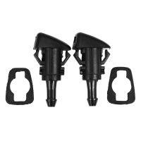 2Pcs Car Front Windshield Wiper Water Spray Nozzle For 07 12 Dodge Caliber