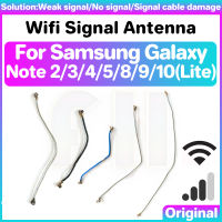 เสาอากาศสัญญาณ Wifi สำหรับ Samsung Galaxy Note 2 3 4 5 8 9 10 Lite สายริบบิ้นสัญญาณขั้วต่อคู่สาย Wi-Fi ริบบิ้นเสาอากาศทางอากาศสายเคเบิลงอได้สายซ่อมแซมชิ้นส่วนประกอบ