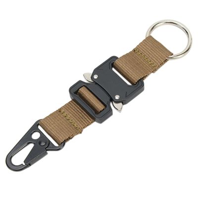 Molle กระเป๋าเป้สะพายหลัง Hook Key Clips Strong Key Keychain Clip Molle Hook Heavy Duty เข็มขัด Keepers พร้อม Key Chain Loop