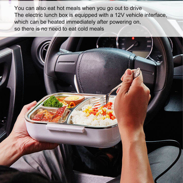 Electric Lunch Box Food Warmer, Portable Lunch Heater Generous for Car