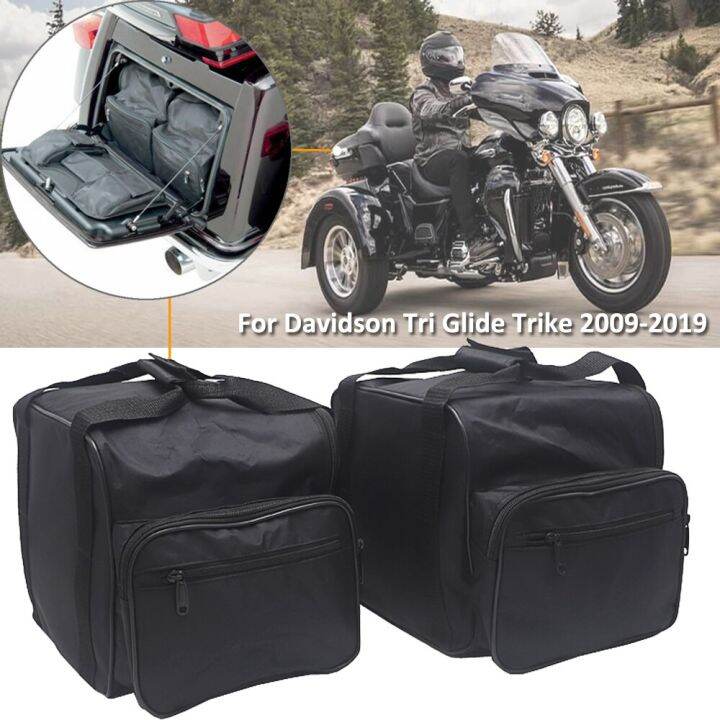Motorcycle Saddlebags Trunk Liner Bag Luggage Bags For HarleyDavidson Tri Glide Trike 20092019
