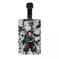 【cw】 Manga Luggage Tags Suitcase Accessories Demon Slayer Label Name ID Address ！