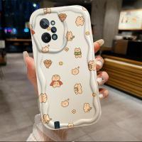 เคสสำหรับ C31 REALME ลายคลื่นสาวน่ารักหมีทำจากไอศครีมเคสเคสโทรศัพท์นิ่ม