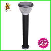 ไฟทางเดิน SOLAR RIN 216303009 5 วัตต์ สีดำSOLAR BOLLARD LIGHT RIN 216303009 5W BLACK **คุณภาพดี**