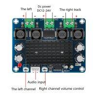 1Set XH-A283 Amplifier Board Channel Stereo High-Power Digital Amplifier Board Industrial Control Module Blue&amp;Black PCB 100W+100W