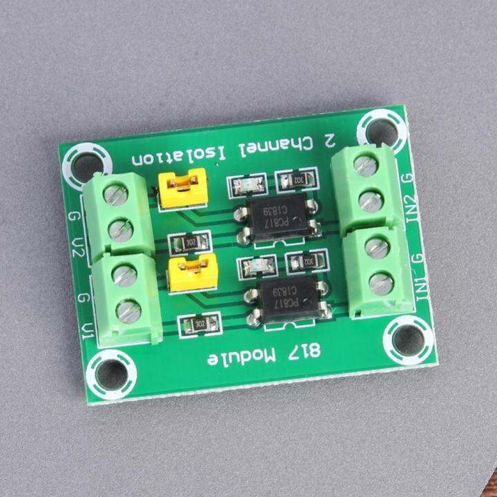 pc817ทาง-optocoupler-2ทางบอร์ดแบบแยกสัญญาณออกจากกันโมดูลการแปลงแรงดันไฟฟ้าไดรเวอร์