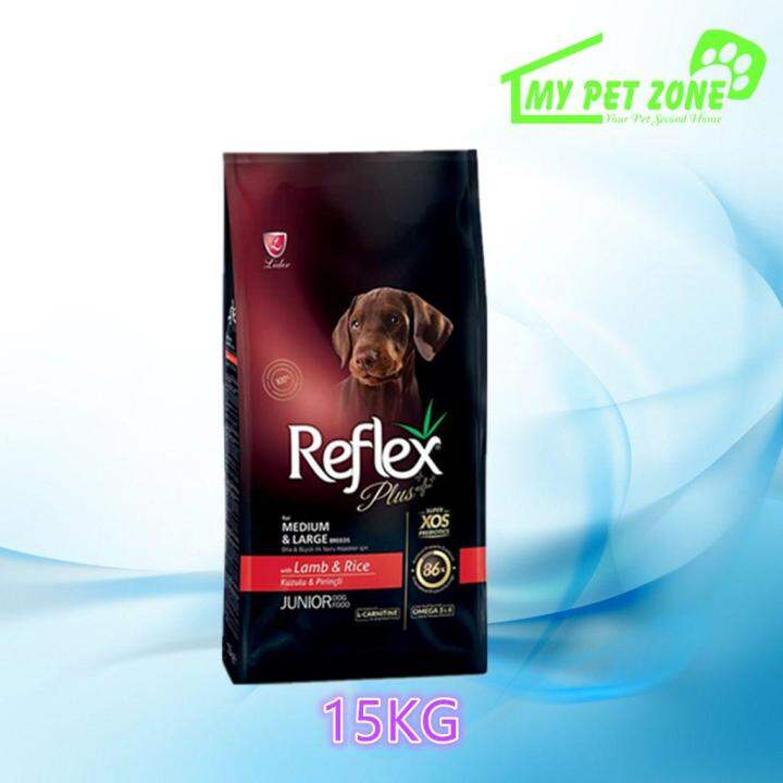 Reflex Plus Medium & Large Junior Dog Lamb & Rice (Dog Food) 15KG Lazada