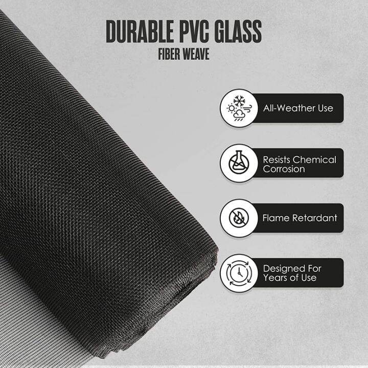 Micronsimple Fiberglass Window Screen Roll 3 x 1.5M Replacement Mesh