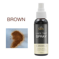 Private Label Lace Tint Spray for Wigs Dark Brown Middle Brown Light Brown Lace Dyeing Spray Tinted Lace Aerosol Spray