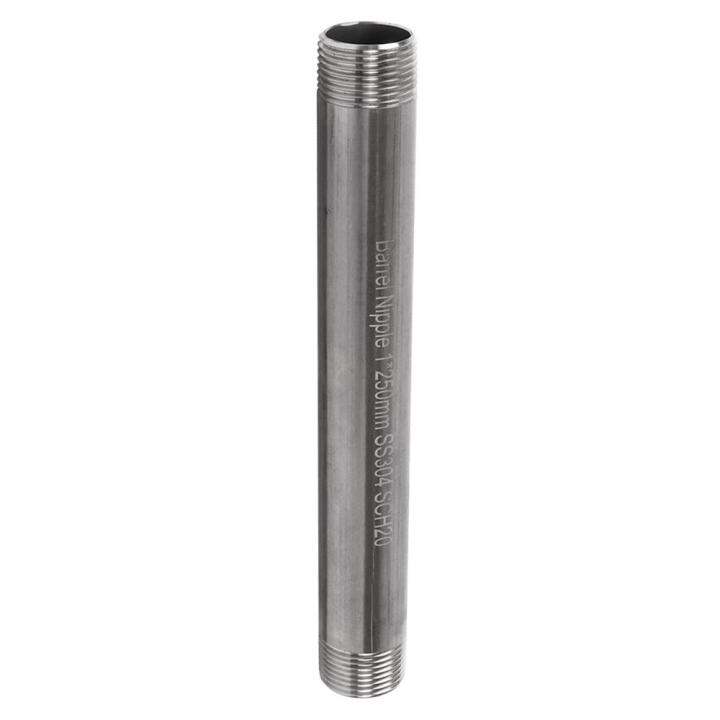 ข้อสั้นสแตนเลสเกลียว-2-ข้าง-city-sus-304-1-นิ้วx10-นิ้วte-stainless-steel-tube-city-sus-304-1inx10in-บริการเก็บเงินปลายทาง