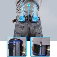 【YF】 USB Mini Fan Rechargeable Waist Clip with 3-Level Speed Adjustable Wind Dir