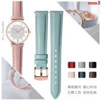 Suitable For [Fashion Choice] Armani Genuine Leather Watch Strap Ferris Wheel Gypsophila AR1926/1681/1956/1763 Female Belt FFFF