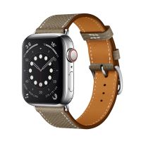 SmartPhonemall For Apple Watch 3 / 2 / 1 Generation 38mm Universal Leather Cross Band(Gray)