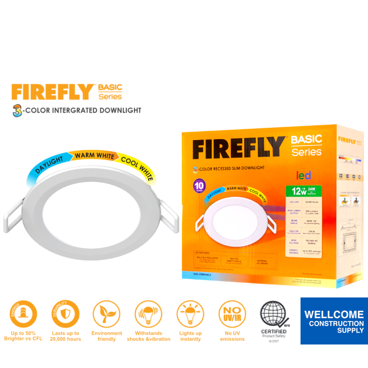 Firefly Basic Series Round TriColor NonIntegrated LED Downlight