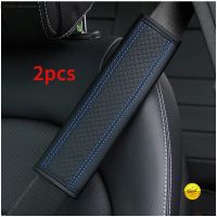 2Pcs Car accessories seat belt PU Leather Safety Belt Shoulder Cover Breathable Protection Seat Belt Padding Pad Auto Interior Seat Covers