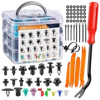 725Pcs Car Push Retainer Clips &amp; Auto Fasteners Assortment - 23 Prevalent Sizes Bumper Mudguard Rivets with