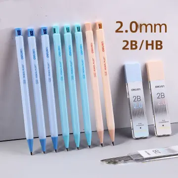 Deli 2.0mm Mechanical Pencil Set HB 2B Pencils Lead Refills for