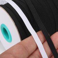 ☼卐✆ 3/5/6/8//10/12/14mm Elastic Band White Black High Elastic Flat Rubber Band Waist Band Stretch Rope for DIY Craft Clothing Sewing