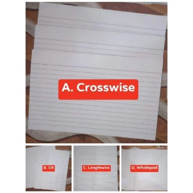 YMS Back To School Intermediate Paper Pad Size 1 2 Crosswise Lazada PH
