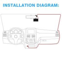 Mayitr กล้องติดรถยนต์ทนทาน4นิ้วรถขับรถที่บันทึก1ชิ้นกล้องเลนส์คู่มุมกว้าง170องศาอุปกรณ์เสริมอัตโนมัติ