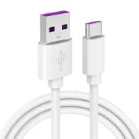 สาย Usb Type C 5a เร็วสำหรับสายชาร์จโทรศัพท์มือถือสายสายรับส่งข้อมูลสายไฟคุณภาพดี