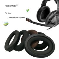 อะไหล่จุกหูฟังสำหรับ Sennheiser PC363D PC 363D 363 D ชุดหูฟังหนังหูฟังที่ปิดหูกันหนาว Sarung Lengan