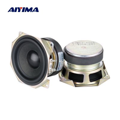 AIYIMA 2Pcs 4 Inch Full Range Speaker 6 Ohm 30W Home Theater Sound Audio Loudspeaker DIY Bookshelf Speaker