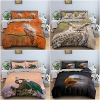 OwlEagle Duvet Cover Set Queen Size for s Animals Pattern Bedding Set Stylish Decorative Bird Comforter Quilt Cover