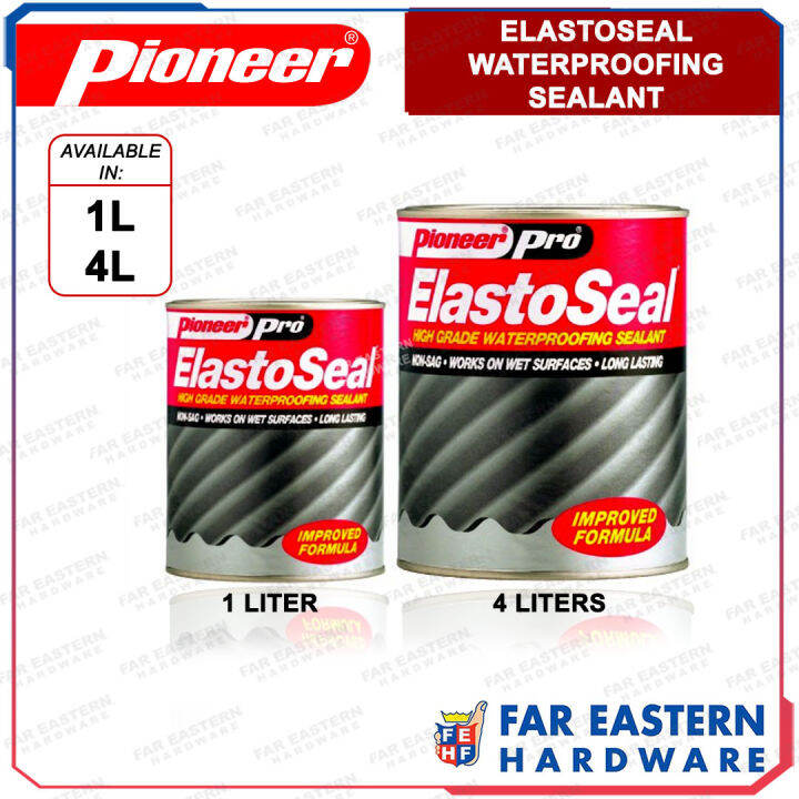 PIONEER ElastoSeal High Grade Waterproofing Sealant Elasto Seal 1L 4L Lazada PH