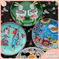 【พร้อมส่ง】จานเซรามิก สไตล์ตะวันตก ลายสวยงาม คุณภาพพรีเมี่ยม | Hands painted Plate