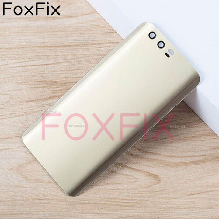 foxfix-สำหรับ-honor-9ฝาหลังกระจกประตูแบตเตอรี่อะไหล่แผงหลังตัวเรือนด้านหลัง-stf-l09สติกเกอร์กาว