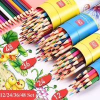 Deli Premium Colored Pencils Bulk  Set of 12/24/36/48 Colors  Coloring Pencil Drawing Paint Sketch Pen for Kids School Teachers Drawing Drafting