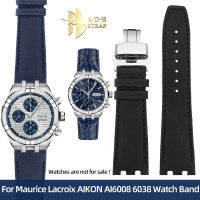 ✅โปรโมชั่น✅สำหรับ Maurice Lacroix Venture AIKON AI6008 6058สายนาฬิกาข้อมือพิเศษสายรัดไนล่อน Cowhide Crocodile