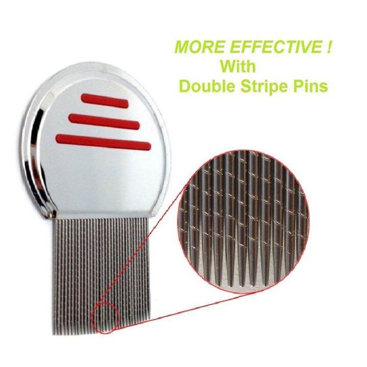 Stainless Steel Kids Hair Terminator Lice Comb Nit Free Rid Headlice