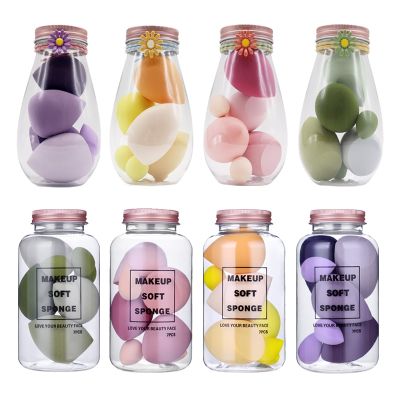 【CW】❍✼◈  7pcs Makeup Sponges Egg Blender Cosmetics Puff Foundation Loose Blush Puffs Make Up Sponge Tools Accessories