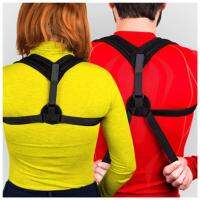 Back posture adjust เสื้อเสริมหลังตรง free size ปรับขนาดได้ (สีดำ)