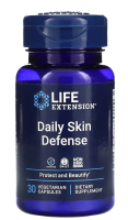 Life Extension Daily Skin Defense / 30 Vegetarian Capsules