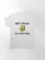 Men T Shirt Best Vegan Cat Dad Ever Cat Lovers Graphic T Shirts Oversized Male Harajuku Top Tees MenS Clothes Tee Shirt 3Xl S-4XL-5XL-6XL