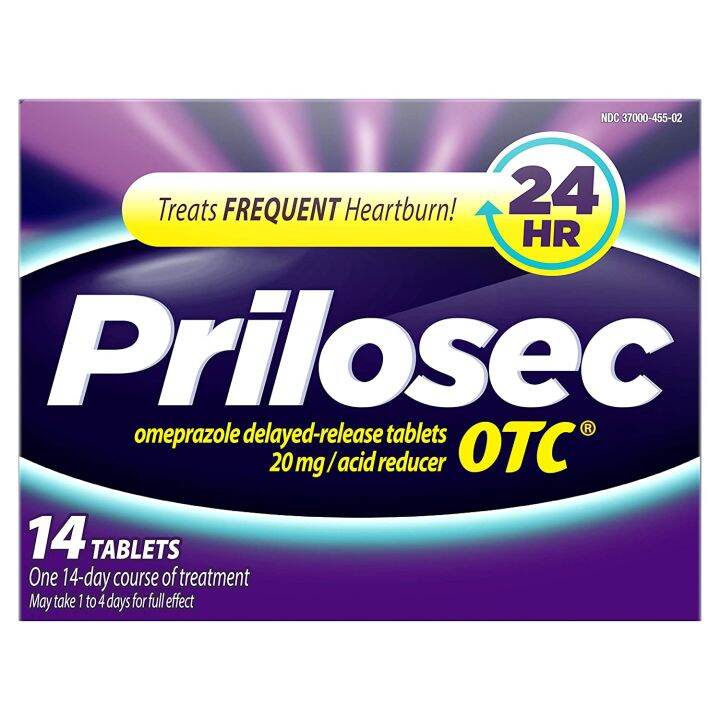 Prilosec OTC Frequent Heartburn Medicine and Acid Reflux Reducer