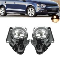 1Pair Car Front Bumper Fog Lights Assembly Driving Lamp Foglight with Bracket for VW Bora Jetta MK6 2008-2015