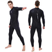 SLINX Men Full Body 3Mm Neoprene Wetsuit Back Zip Scuba Diving Suit Swimming Suit For Triathlon Surfing Snorkeling Spearfishing