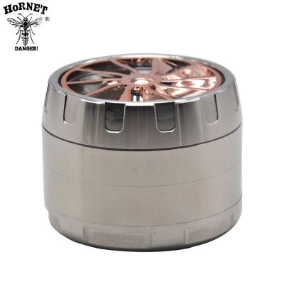 [Free ship] Cross-border new zinc alloy diameter 63mm four-layer wheel smoke grinder