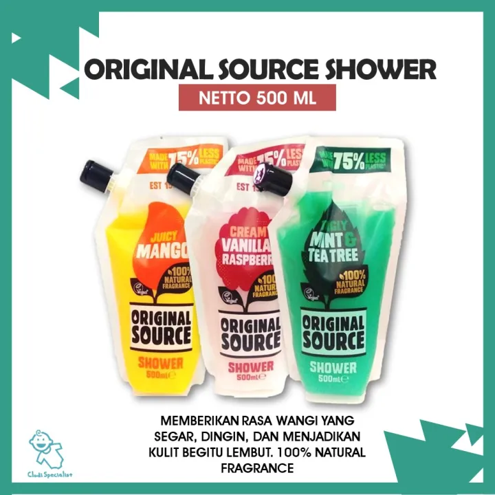 Original Source Shower Gel 500 ml/ Sabun Mandi Gel Refill Pouch