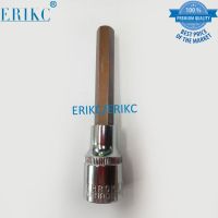 ERIKC ส่วนลูกหมากวาล์วหัวฉีดน้ำมันดีเซลเครื่องมือรางทั่วไปถอดแปรงหกเหลี่ยมภายในถอดชิ้นส่วนชุดเครื่องมือซ่อมจัดส่งฟรี