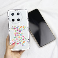 KOSLAM เคสโทรศัพท์หมีน้อยดอกไม้ใสสำหรับ Realme 11 4G 5G 11 Pro 11 Pro + C51 C53 C55 OPPO A38 4G A58 4G A78 4G A98 5G เคสทีพียูนุ่มสไตล์ใหม่ในสต็อก