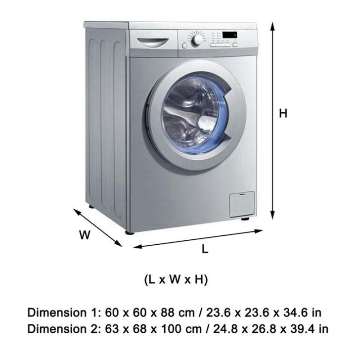 automatic-roller-washer-sunscreen-dustproof-cover-washing-machine-dust-proof-cover-oxford-cloth-front-open-63x68x100cm