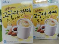 กาแฟลาเต้ มันเทศเกาหลี 고구마라떼-담터    Sweet  potato  latte  720g พร้อมส่ง