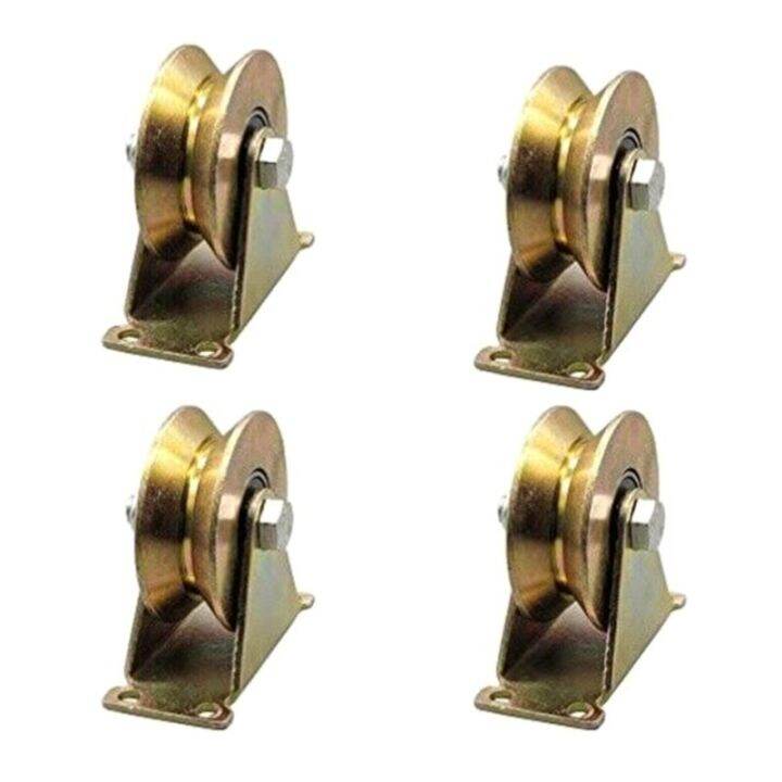 * V Groove Wheel Sliding Gate Track Roller Bracket Heavy Duty Barn Door